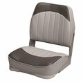 Hard Top Wise 8WD734PLS-664 Low Back Economy Fishing Boat Seat - Grey & Charcoal HA3092867